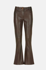 OFIRO FLARED LEATHER TROUSERS