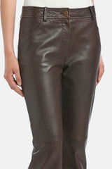 OFIRO FLARED LEATHER TROUSERS