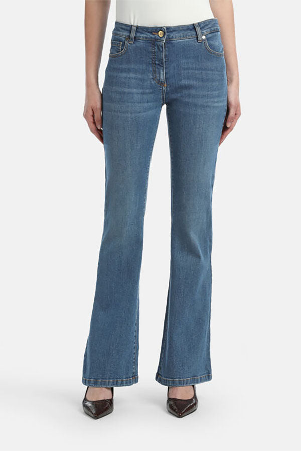 OLENO LIGHT-WASH FLARED JEANS