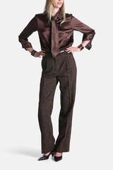 OLINDA PLEATS REGULAR FIT TROUSERS