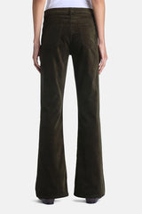OLIVETANO SLIM FIT VELOUR TROUSERS