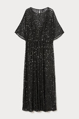 OMAR SEQUINS JERSEY DRESS