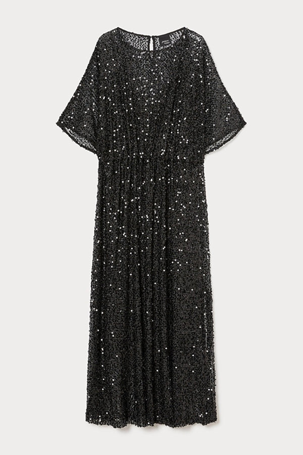 OMAR SEQUINS JERSEY DRESS