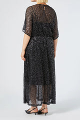 OMAR SEQUINS JERSEY DRESS