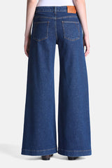 ONIRICO WIDE LEG COTTON DENIM JEANS