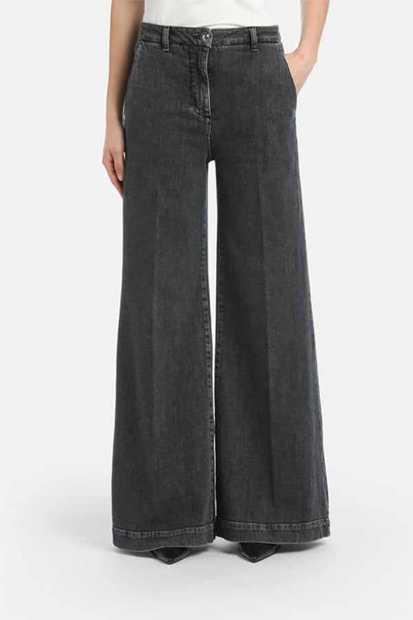 OPACITA GREY PALAZZO JEANS