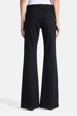 OPLITE JEWEL EMBELLISHED BELT FLARED JEANS