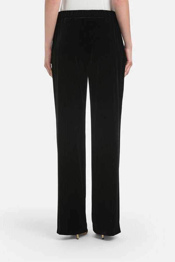 ORFANO A BLACK VELVET TROUSERS