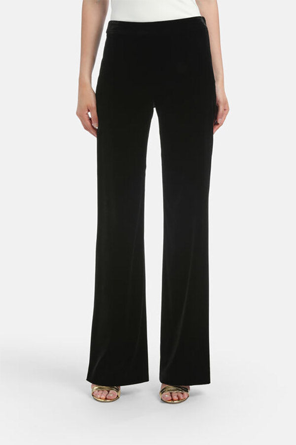 ORFANO A BLACK VELVET TROUSERS