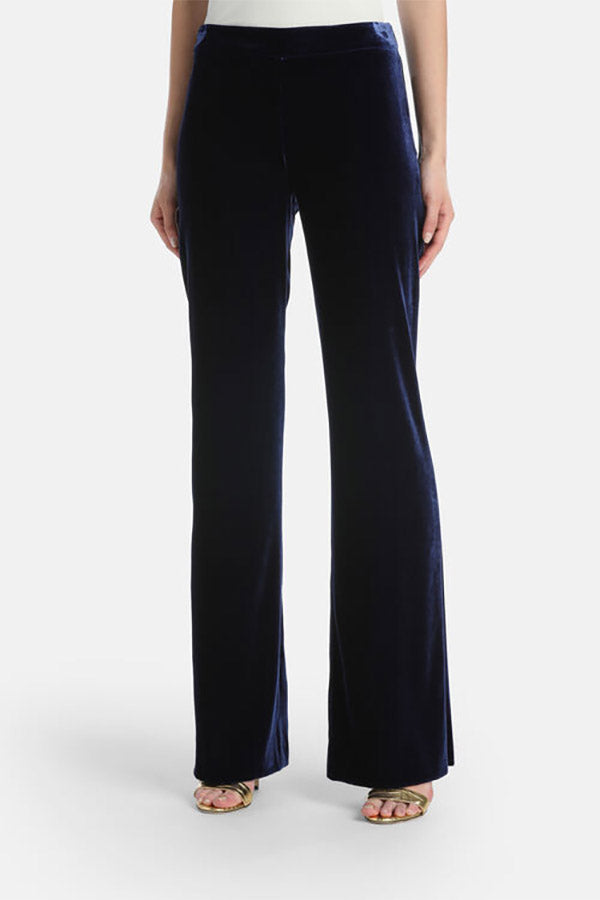 ORFANO A BLUE VELVET TROUSERS