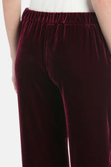 ORFANO A PURPLE VELVET TROUSERS