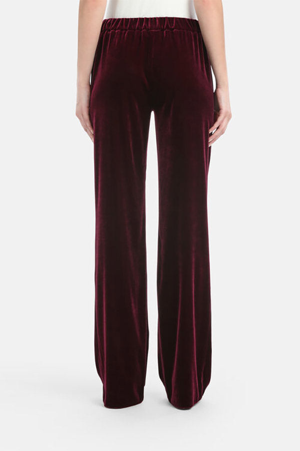 ORFANO A PURPLE VELVET TROUSERS