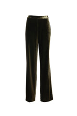ORFANO A GREEN VELVET TROUSERS