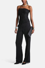ORTESI PRESSED CREASE ELEGANT REGULAR FIT TROUSERS