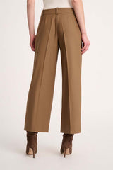 OSTE CAMEL WIDE LEG TROUSERS