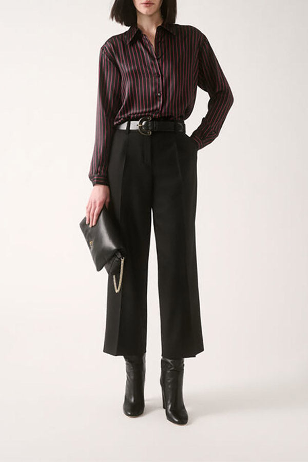 OSTE A BLACK WIDE LEG TROUSERS