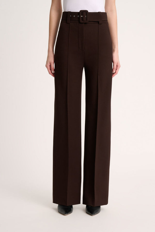 OSTEN D BROWN  JERSEY TROUSERS