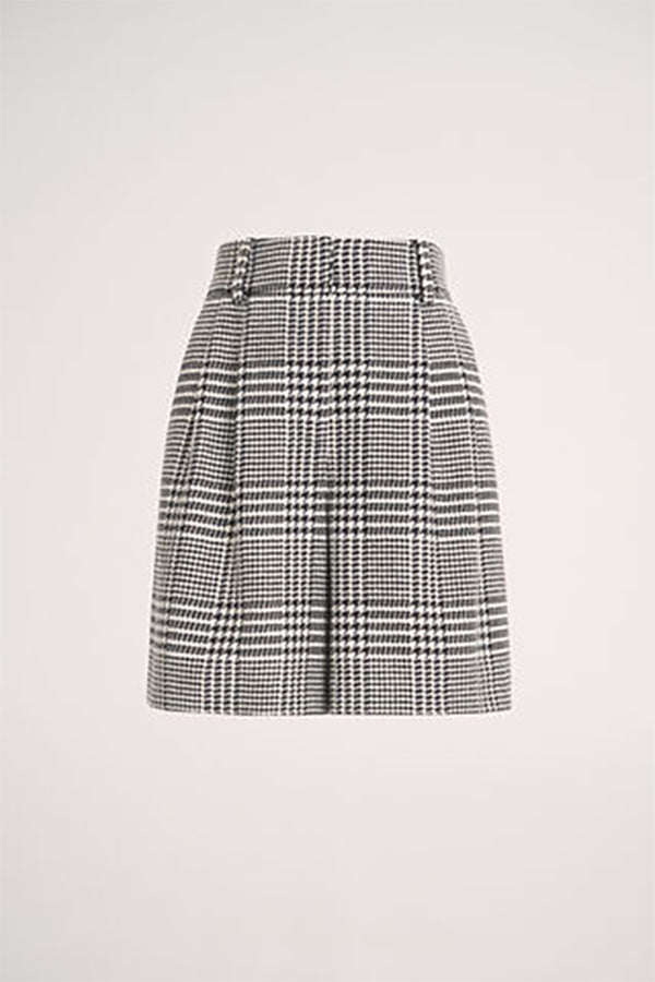 OTILIA HOUNDSTOOTH BERMUDA SHORTS