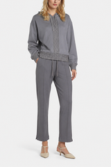 OTTILIA GREY STRAIGHT TROUSERS