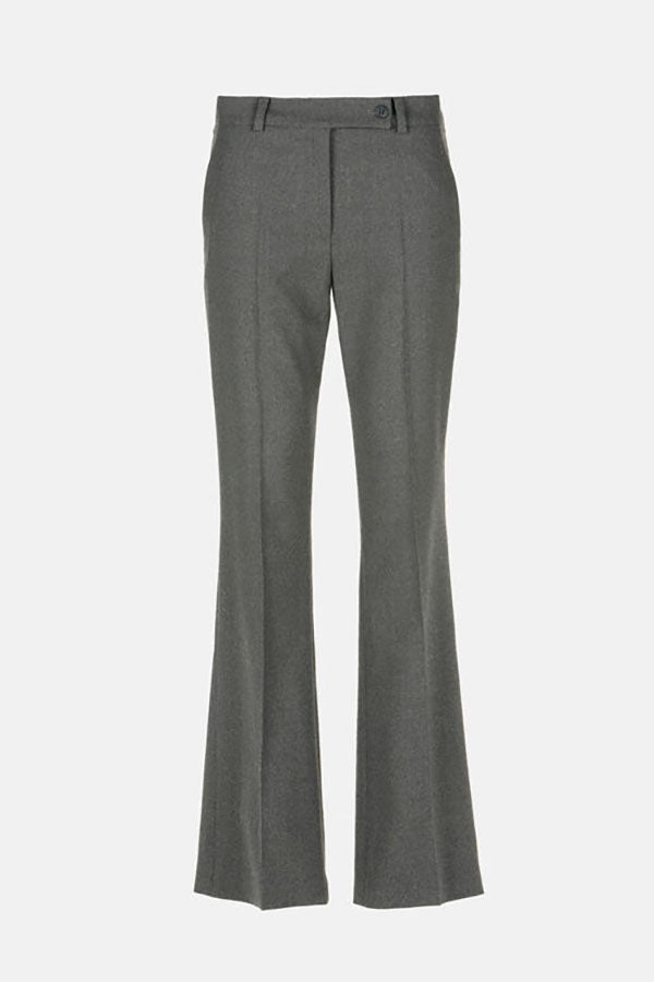 OTTONATO GREY CLASSIC WOOL TROUSERS