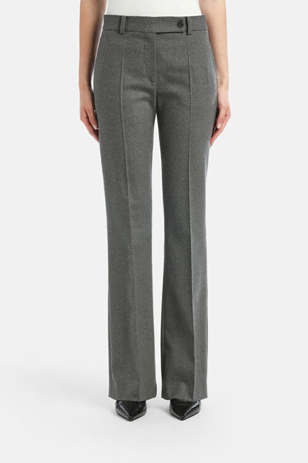OTTONATO GREY CLASSIC WOOL TROUSERS