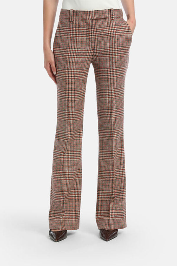 OTUS FLARED HOUNDSTOOTH TROUSERS