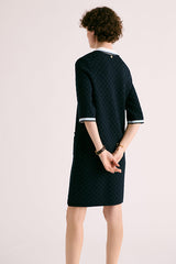 OVE JACQUARD KNIT POLO DRESS