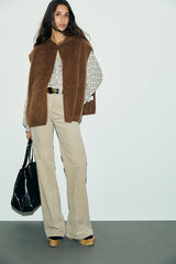 ANNA CORDUROY FLARED JEANS
