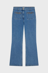 BRINA HORSEBIT FLARED JEANS