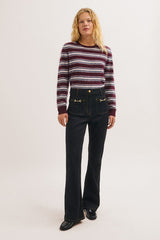 ALICE BLACK HORSEBIT DETAILS BOOTCUT JEANS