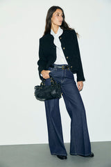BIANCA BLUE  STRAIGHT WIDE RAW DENIM JEANS