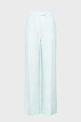 ANYA GREEN STRAIGHT SUIT TROUSERS