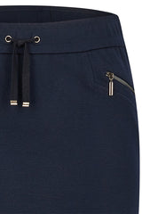 BLUE ZIPPED POCKET BASIC SKIRT