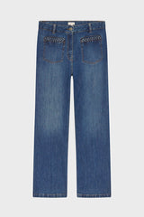 BRONTE BRAIDS RAW DENIM JEANS