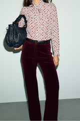 MAG REDWINE WIDE CORDUROY TROUSERS
