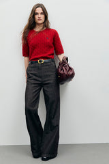 INDIE BROWN FLARED JEANS