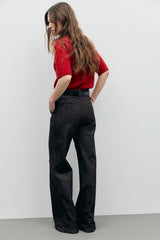 INDIE BROWN FLARED JEANS