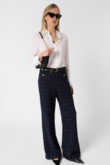 ALEYNA LARGE TWEED TROUSERS
