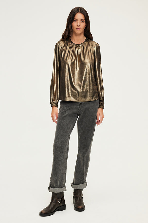 BELUMA LONG SLEEVES GOLD TOP