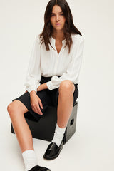 BELLA SOFT PLEATED SHIRT