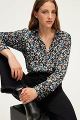 BERNICE SATIN FLORAL SHIRT