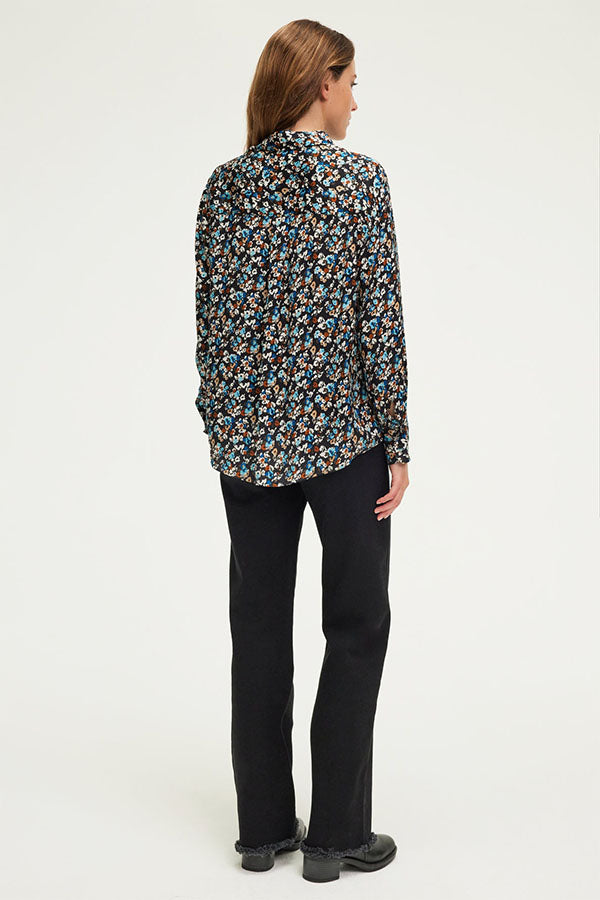 BERNICE SATIN FLORAL SHIRT