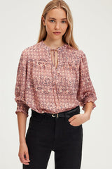 BELPHERA FLORAL CHIFFON BLOUSE