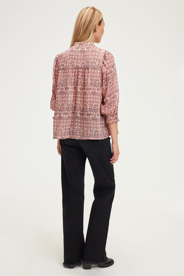 BELPHERA FLORAL CHIFFON BLOUSE