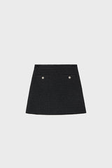 CAMILLETTE SHORT TWEED LUREX SKIRT