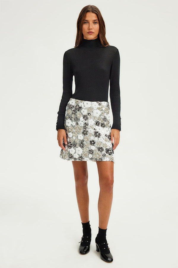 CHAYNESE SHORT SEQUIN SKIRT