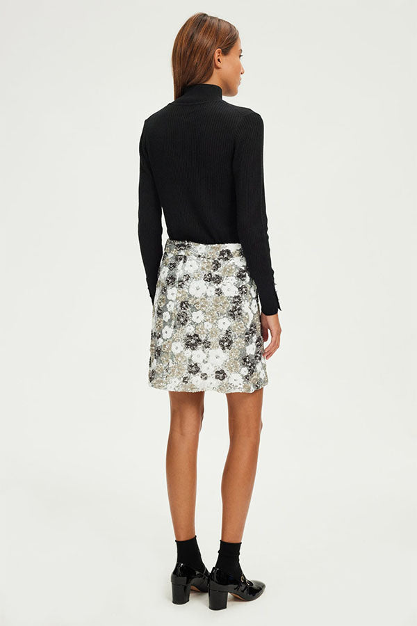 CHAYNESE SHORT SEQUIN SKIRT