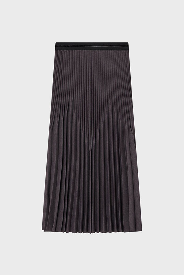 CELINA PLEATED MIDI SKIRT