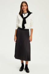 CELINA PLEATED MIDI SKIRT