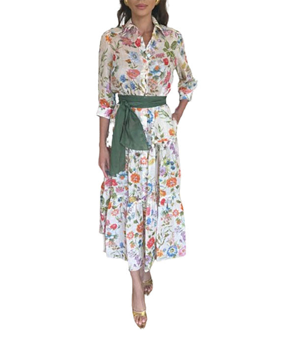 PALMO FLORA SHIRT DRESS